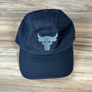 UNDER ARMOUR PROJECT HAT CAP ROCK YOUTH KIDS BOYS‎ BLACK STRETCH OSFM